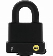 (E1) CANDADO YALE INTEMPERIE NEGRO 51 MM